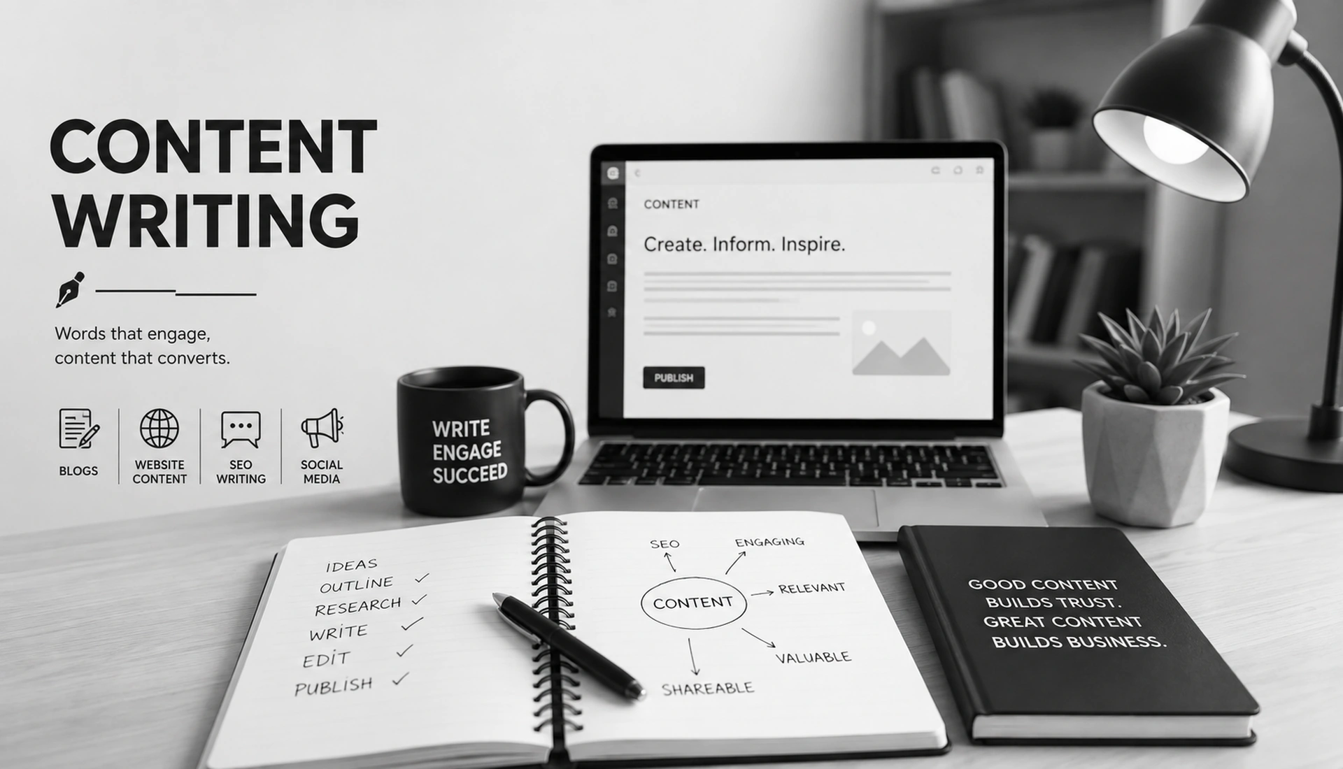 Professional Content Writer in Kerala & Content Creator in Calicut content service related image